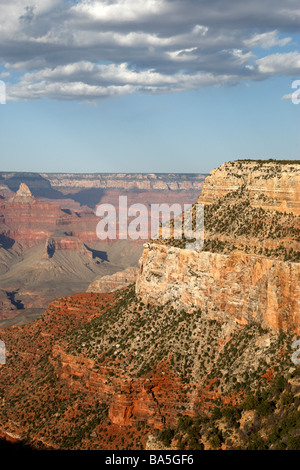 Voir en fin de soirée de Bright Angel Lodge Grand Canyon South Rim National Park arizona usa Banque D'Images