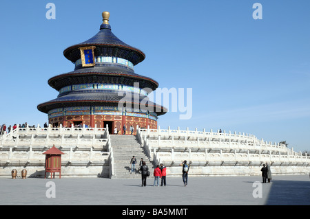 Qinian Dian (salle de prière pour les bonnes récoltes) au Temple du Ciel (ou l'autel du Ciel), Beijing, Chine. Banque D'Images