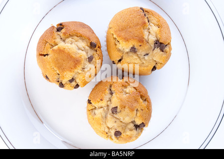 Muffin au chocolat gâteaux Banque D'Images