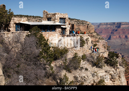 Lookout studio près de Bright Angel Lodge Grand Canyon South Rim National Park arizona usa Banque D'Images