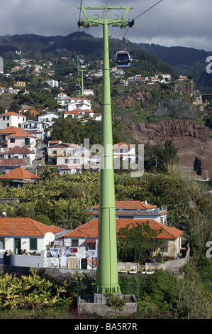 Cable Car Funchal, Madeira. Banque D'Images