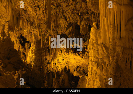 L'Epire Grèce continentale Europe Perama-Höhle série stalagmites grotte grotte vue destination stalactites stalagmites lime-PAT Banque D'Images