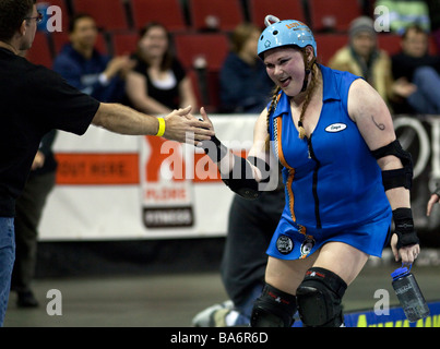 Roller Derby femme Banque D'Images