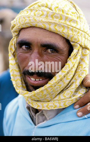 Le Maroc, Haut Atlas, Imilchil, Moussem de mariage (festival annuel), marché aux bestiaux de Berbère Banque D'Images