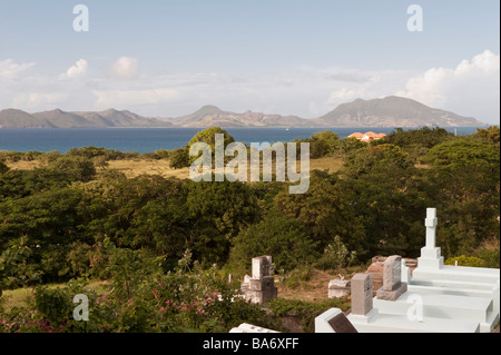 Vue sur St Martin de St Thomas la plus ancienne église anglicane dans les Caraïbes Banque D'Images