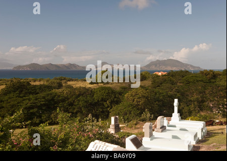 Vue sur St Martin de St Thomas la plus ancienne église anglicane dans les Caraïbes Banque D'Images