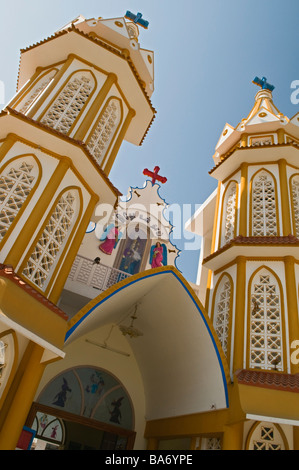 Notre Dame de l'église de Santé Azur Tamil Nadu Inde Banque D'Images