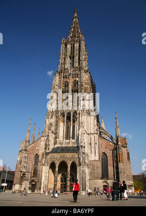 Cathédrale d'Ulm, la plus grande église dans le monde Banque D'Images