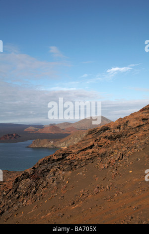Paysage de Isla Bartolomé la beauté classique des Galapagos, Equateur en Septembre Banque D'Images