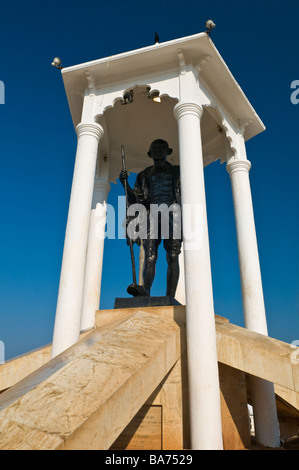 Gandhi Memorial statue Goubert Avenue Beach Road Pondicherry Tamil Nadu Inde Banque D'Images