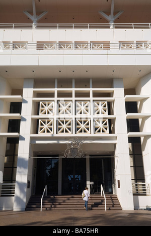 La Maison du Parlement du Territoire du Nord, connu localement comme le gâteau de mariage. Darwin, Territoire du Nord, Australie Banque D'Images