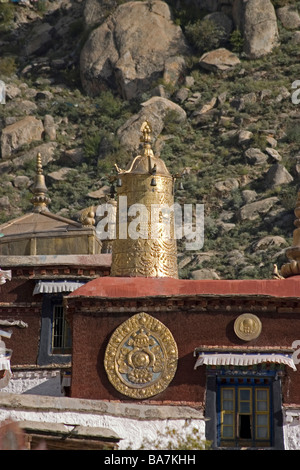 Le monastère de Séra, Lhassa, Tibet Banque D'Images