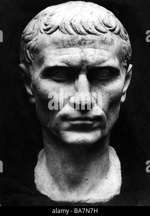 César, Gaius Julius, 13.7.100 - 15.3.44 av. J.-C., politicien romain, portrait, buste, 1 er siècle après J.-C., Banque D'Images