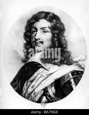 Rochefoucauld, François de la, 15.9.1613 - 17.3.1680, l'auteur français / écrivain, portrait, lithographie, 19e siècle, l'artiste n'a pas d'auteur pour être effacé Banque D'Images