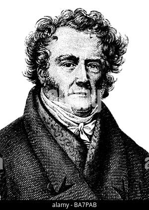 Vidocq, Eugène François, 24.7.1775 - 11.5.1857, et pénale française criminalist, portrait, gravure sur cuivre, 19e siècle, l'artiste a le droit d'auteur , de ne pas être effacé Banque D'Images