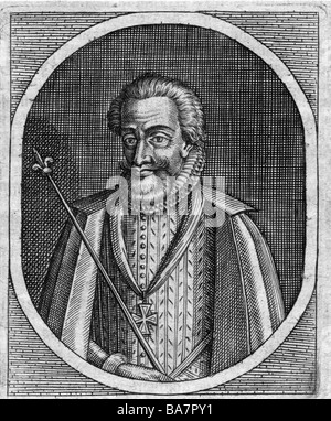 Henri IV, 13.12.1553 - 14.5.1610, Roi de France 27.2.1594 - 14.5.1610, dans l'allégorie du portrait contemporain, gravure sur cuivre par anonyme, vers 1600, l'artiste n'a pas d'auteur pour être effacé Banque D'Images