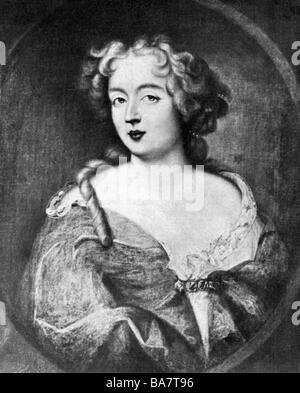 La Vallière, Louise Françoise de, Duchesse, 6.8.1644 - 6.6.1710, dame de la cour française, portrait, après lithographie, XIXe siècle, , Banque D'Images