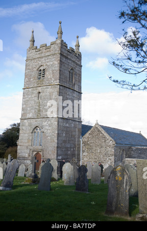 Église St Endellion à Cornwall UK Banque D'Images