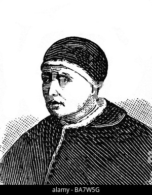 Leo X (Giovanni di Medici), 11.12.1475 - 1.12.1521, pape 1513 - 1521, portrait, gravure sur bois, vers 1900,