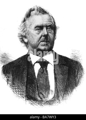 Gade, Niels Wilhelm, 22.2.1817 - 21.12.1890, compositeur Dansih, portrait, gravure sur bois, XIXe siècle, , Banque D'Images