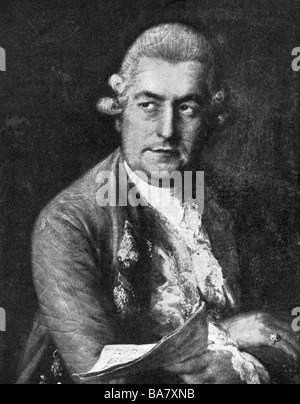 Bach, Johann Christian, 5.9.1735 - 1.1.1782, musicien allemand (compositeur), demi-longueur, peinture de Thomas Gainsborough, XVIIIe siècle, Banque D'Images