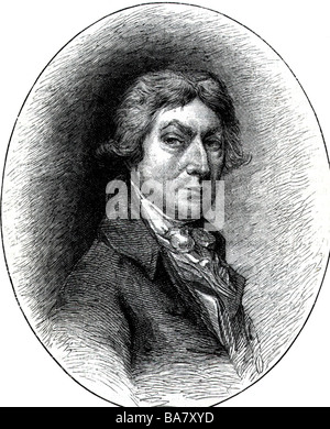 Gainsborough, Thomas, 14.5.1727 - 2.8.1788, peintre anglais, gravure en bois après selfporter, XIXe siècle, , Banque D'Images