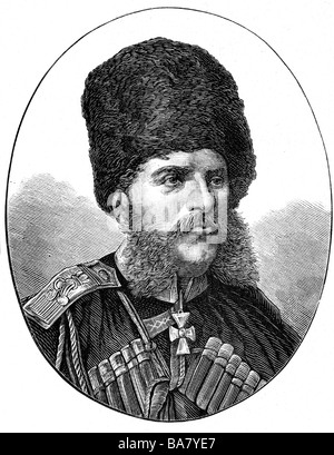 Michael Nikolaïevitch, 25.10.1832 - 18.12.1909, Grand-duc de Russie, portrait, gravure sur bois, XIXe siècle, Banque D'Images