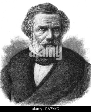 Thomas, Ambroise, 5.8.1811 - 12.2.1896, compositeur d'opéra français, portrait, gravure en bois, XIXe siècle, Banque D'Images