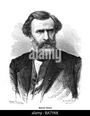 Thomas, Ambroise, 5.8.1811 - 12.2.1896, compositeur d'opéra français, portrait, gravure en bois, XIXe siècle, après la peinture d'Henri Rousseau, Banque D'Images