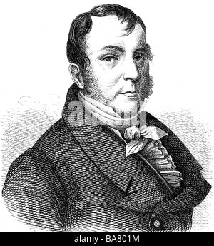 Hummel, Johann Nepomuk, 14.11.1778 - 17.10.1837, musicien autrichien (compositeur, pianiste), portrait, gravure sur bois après gravure sur cuivre, l'Allemagne, 19e siècle, l'artiste n'a pas d'auteur pour être effacé Banque D'Images