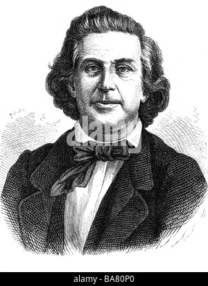 Gade, Niels Wilhelm, 22.2.1817 - 21.12.1890, compositeur Dansih, portrait, gravure sur bois, XIXe siècle, , Banque D'Images