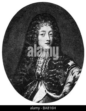 Frédéric IV, roi du Danemark et de la Norvège, 1699 - 1730, impression après une peinture contemporaine par Krafft, fin du 17e siècle, l'artiste n'a pas d'auteur pour être effacé Banque D'Images