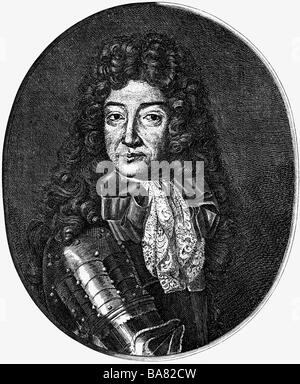 Catinat de la Fauconnerie, Nicolas III, 1.9.1637 - 25.2.1712, général français, portrait, gravure sur cuivre, fin du 17e siècle, l'artiste a le droit d'auteur , de ne pas être effacé Banque D'Images