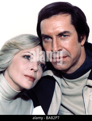 SPACE 1999 UK TV série avec Martin Landau et Barbara Bain Banque D'Images