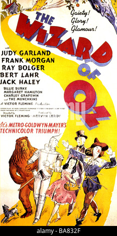 Le Magicien d'OZ pour l'affiche 1939 MGM film avec Judy Garland Banque D'Images