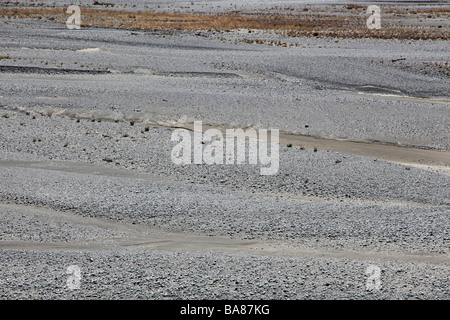 Lit de rivière tressée Banque D'Images