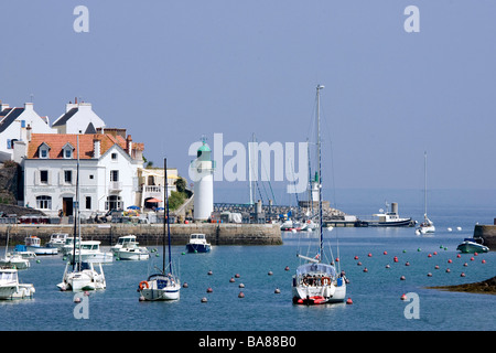 Belle île en mer (56) le port de Sauzon Banque D'Images