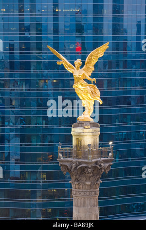 El Angel Monument de l'indépendance du Mexique bureaux Banque D'Images