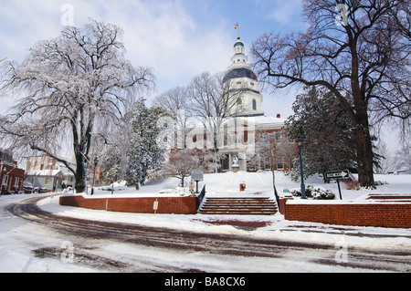 State House, Annapolis Maryland USA Banque D'Images