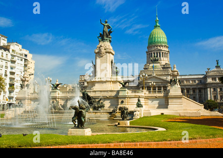 Congrès national argentin square. Banque D'Images