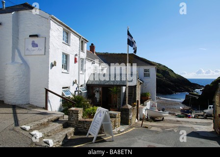 La ligne à l'hôtel à Cornwall portloe,uk Banque D'Images