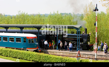 Gare ferroviaire Careno va Borsele SGB Zélande Pays-Bas Banque D'Images