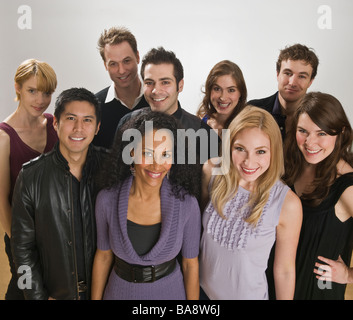 Group of friends posing together Banque D'Images