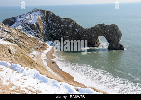 Durdle door après une tempête Banque D'Images