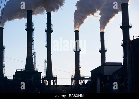 La fumée d'usine Banque D'Images