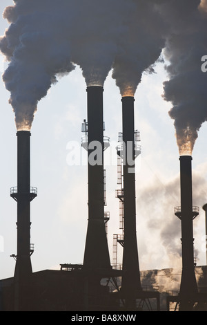 La fumée d'usine Banque D'Images