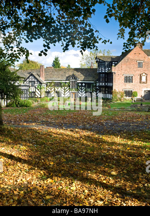 Gawsworth Old Hall, Gawsworth, près de Macclesfield, Cheshire, England, UK Banque D'Images