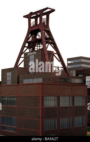 Bâtiment et châtelet de 12 l'arbre à l'UNESCO World Heritage site complexe industriel de la mine de charbon de Zollverein, Essen Banque D'Images