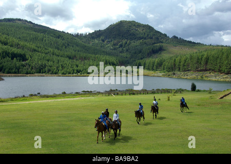 Les touristes peuvent s'offrir le luxe de l'un des plus grands resorts Zimbabwe Troutbeck resort au Zimbabwe's eastern highlands Banque D'Images