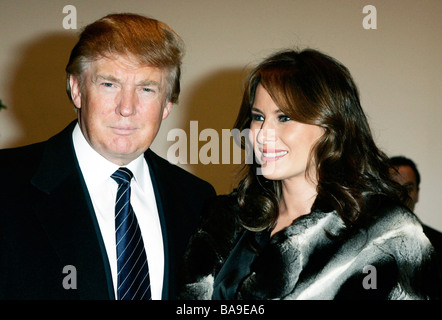 L'atout de Donald et son épouse Melania Knauss en Amérique au Musée d'Art Moderne MOMA/24 à New York Banque D'Images